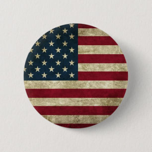 GrungeUSA flagga Knapp
