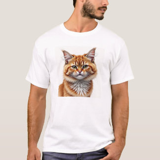 Grungewave Kattunge: Digital Watercolor Chaos T Shirt