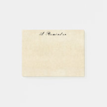 Grungey Old Parchment Papper Post-it Notes