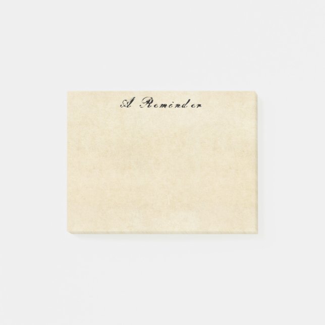 Grungey Old Parchment Papper Post-it Notes (Framsida)