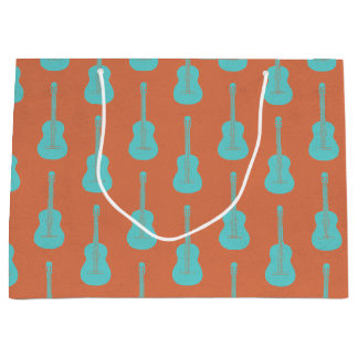 Grungig Akustisk Gitarr Polkadot grön orange