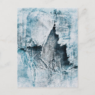 grungig denim vykort