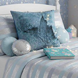 grungig glitterdenim kudde