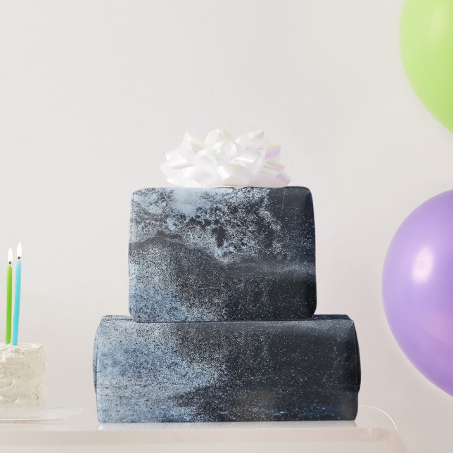 Grungy Abstrakt Paint Design Presentpapper (Festgåvor)