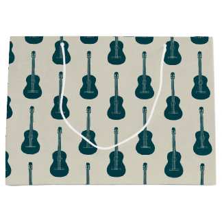 Grungy Akustisk Gitarr Polkadot blå kräm