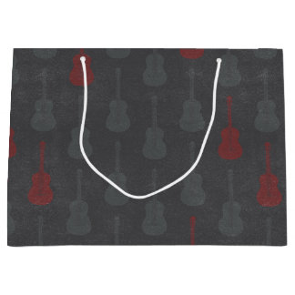 Grungy Akustisk Gitarr Polkadot grå röd