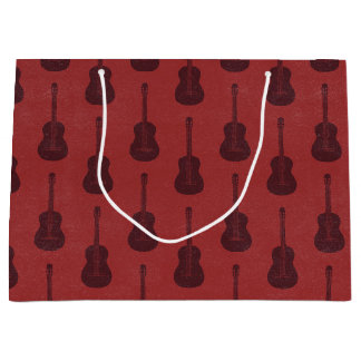 Grungy Akustisk Gitarr Polkadot tonal röd
