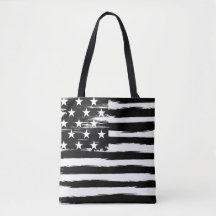 Grungy American Flagga Tote