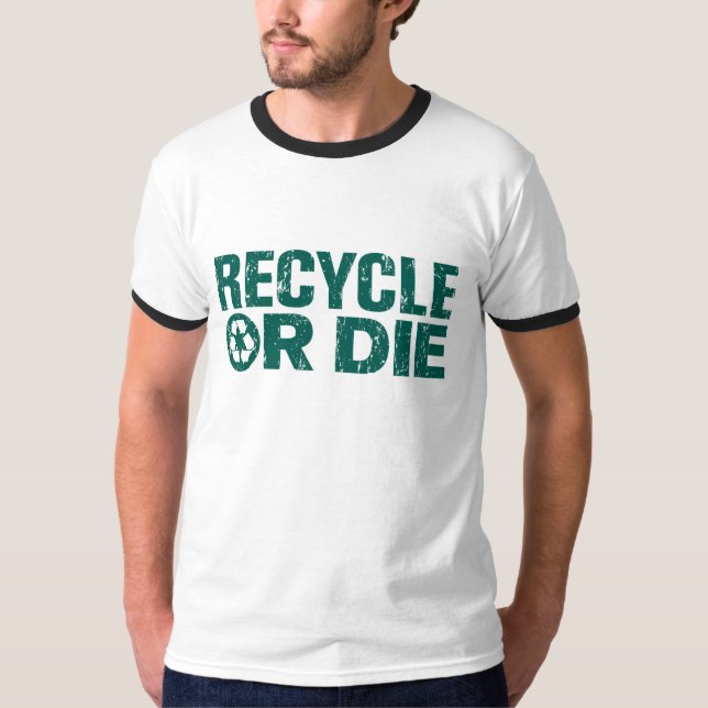 grungy återvinnaTshirt T-shirt (Framsida)