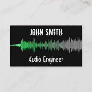 Grungy Audio Wave Visitkort
