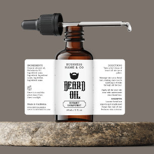 Grungy Beard Oil Label Manar Skincare Packation Fraktsedel
