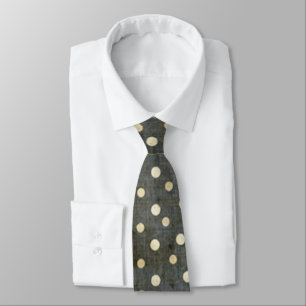 Grungy Black and White Polka Dot Mönster Slips