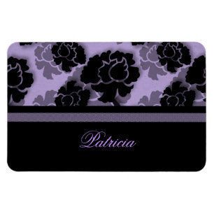 Grungy Blommigt Decadence Flexi Magnet, Lilac Magnet