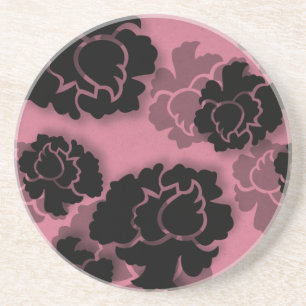 Grungy Blommigt Decadence Underlägg, Rosa Underlägg