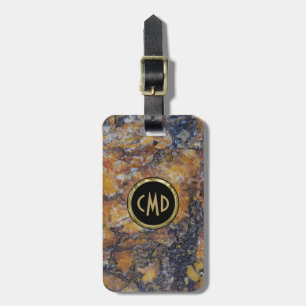 Grungy Brown Faux Marble Stone Bagagebricka