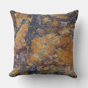 Grungy Brown Faux Marble Struktur Kudde