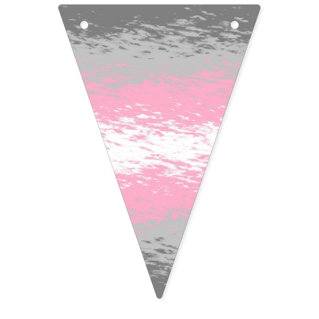 Grungy Bullrig Abstrak Demiflicka Prideflagga Vimplar (Första flaggan)