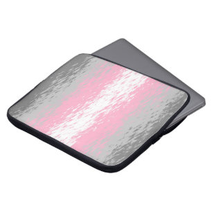 Grungy Bullrig Brusig Abstrakt Demiflicka Pridefla Laptop Fodral