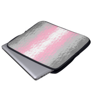 Grungy Bullrig Brusig Abstrakt Demiflicka Pridefla Laptop Fodral