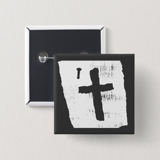 Grungy Christian Kor Knapp (Framsida & baksida)