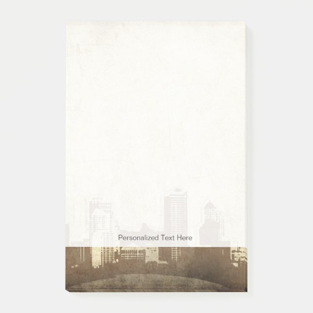 Grungy City-bakgrund Post-it Block (Framsida)