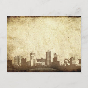 Grungy city-bakgrund vykort
