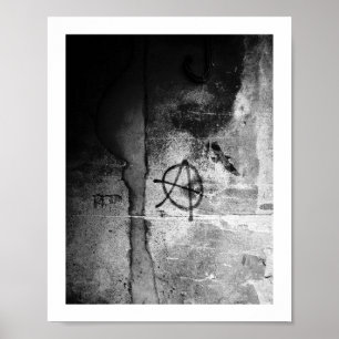 Grungy City Wall Anarchy Poster