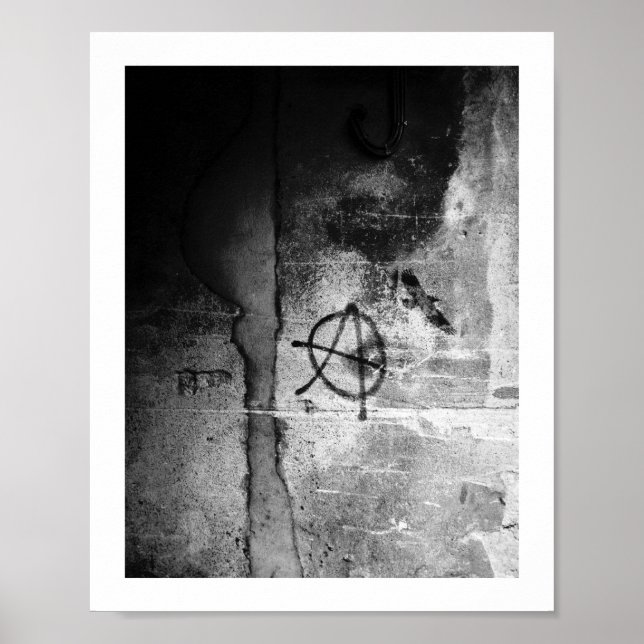 Grungy City Wall Anarchy Poster (Framsidan)