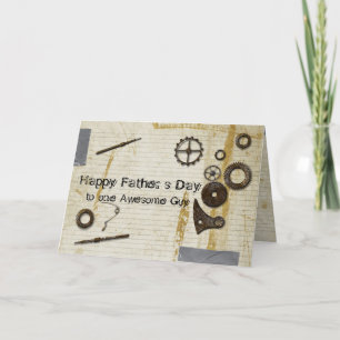 Grungy Dirty Fars dag Card Kort
