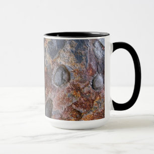 Grungy geologistenstruktur med namn mugg