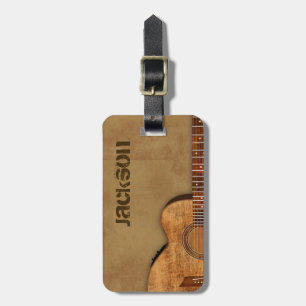 Grungy gitarr bagagebricka