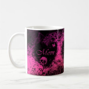 Grungy Goth Heart Mamma Kaffemugg