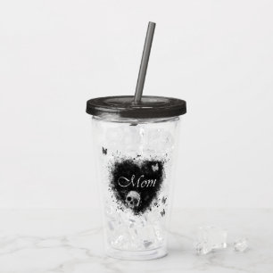 Grungy Goth Heart Mamma Take Away Mugg