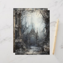 Grungy Gothic Winter Papper Craft Cardstock