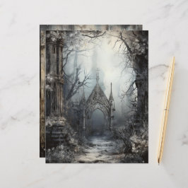 Grungy Gothic Winter Papper Craft Cardstock