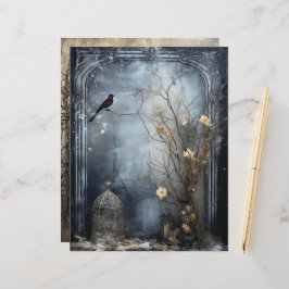 Grungy Gothic Winter Papper Craft Cardstock