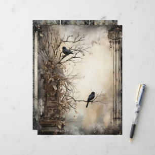 Grungy Gothic Winter Papper Craft Cardstock