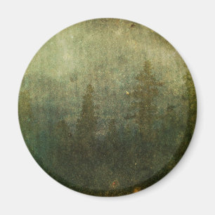 Grungy grässkog magnet
