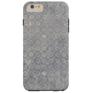 Grungy gråttblått cirklar det abstrakt mönster tough iPhone 6 plus fodral