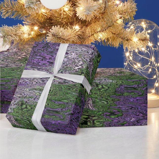 Grungy Groovy Funky Trippy Genderqueer Pride Presentpapper (Helgdagar)