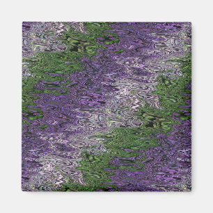 Grungy Groovy Funky Trippy Genderqueer Stolthet Magnet
