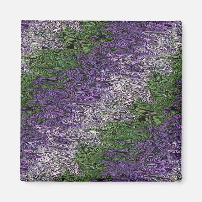 Grungy Groovy Funky Trippy Genderqueer Stolthet Magnet (Framsidan)