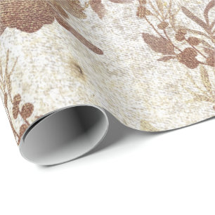 Grungy Ivory Old Parly Guld Wandeans  Royal Presentpapper