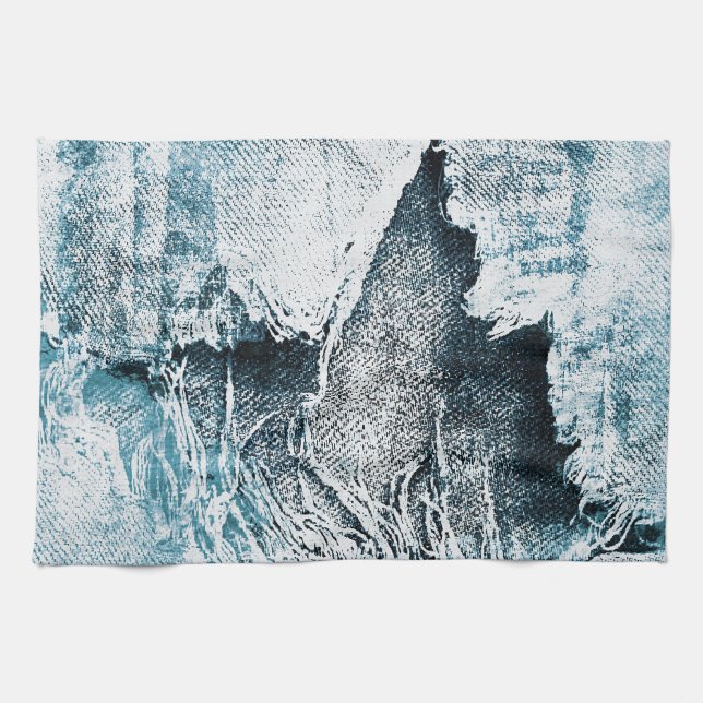 grungy jeans kökshandduk (Horisontell)