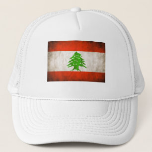 Grungy Libanon Flagga Keps