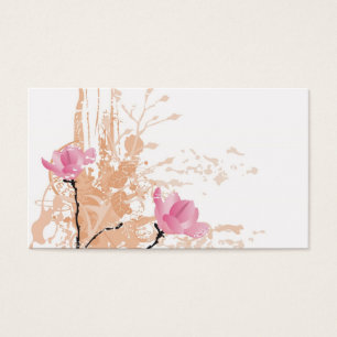 Grungy magnolias profilerar kortet visitkort