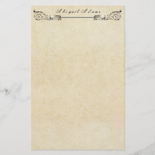 Grungy Parchment Papper Vintage Personlig (Framsida)