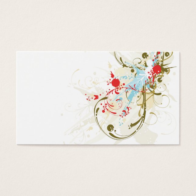 Grungy Profile Card Visitkort (Framsidan)