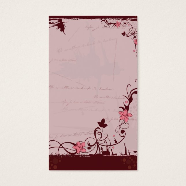 Grungy Profile Card Visitkort (Framsidan)