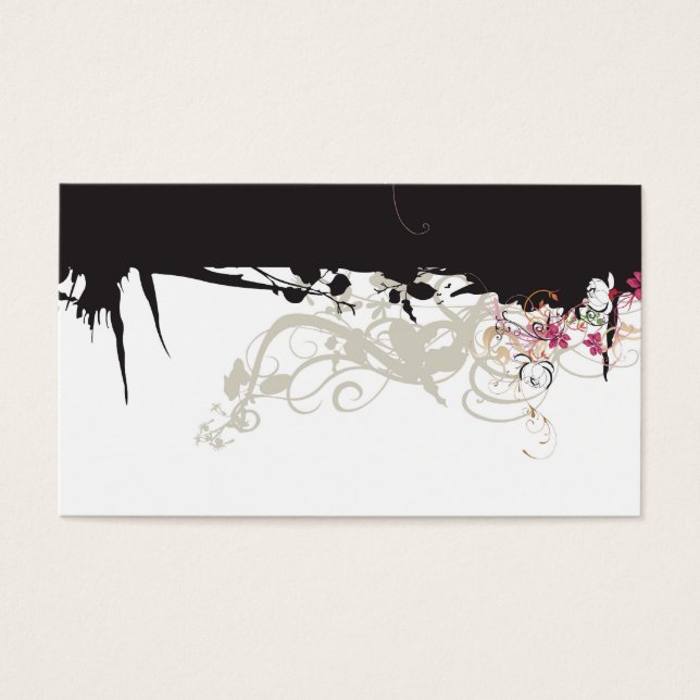 Grungy Profile Card Visitkort (Framsidan)